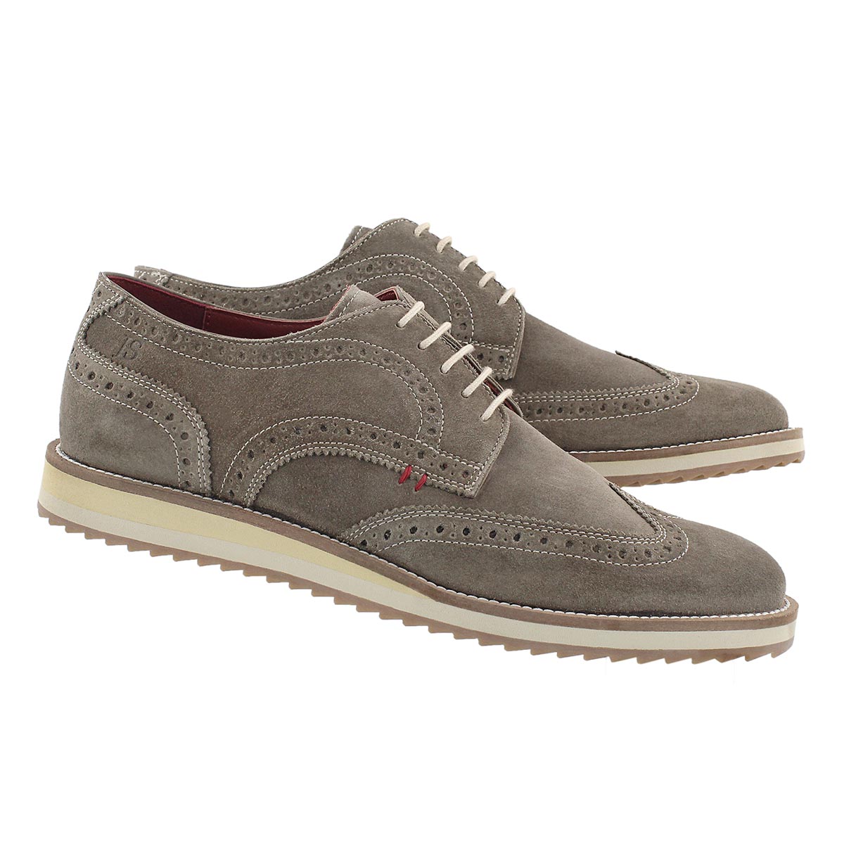 Mns Sven 01 taupe casual oxford