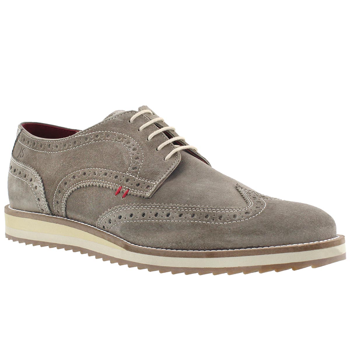 Mns Sven 01 taupe casual oxford