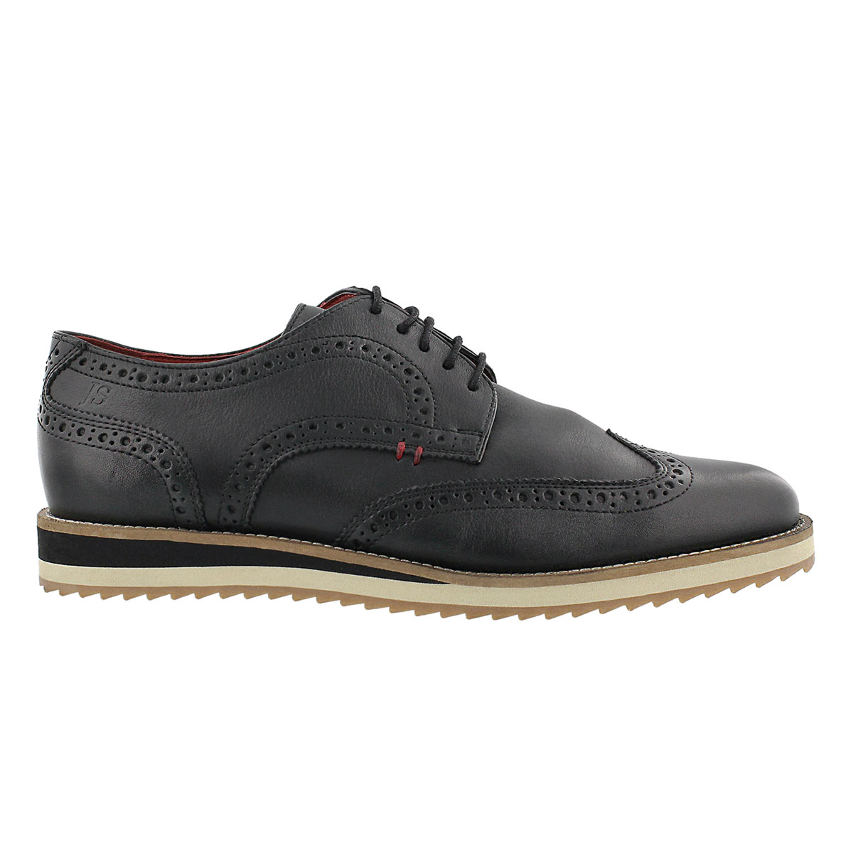 Mns Sven 01 black lthr casual oxford