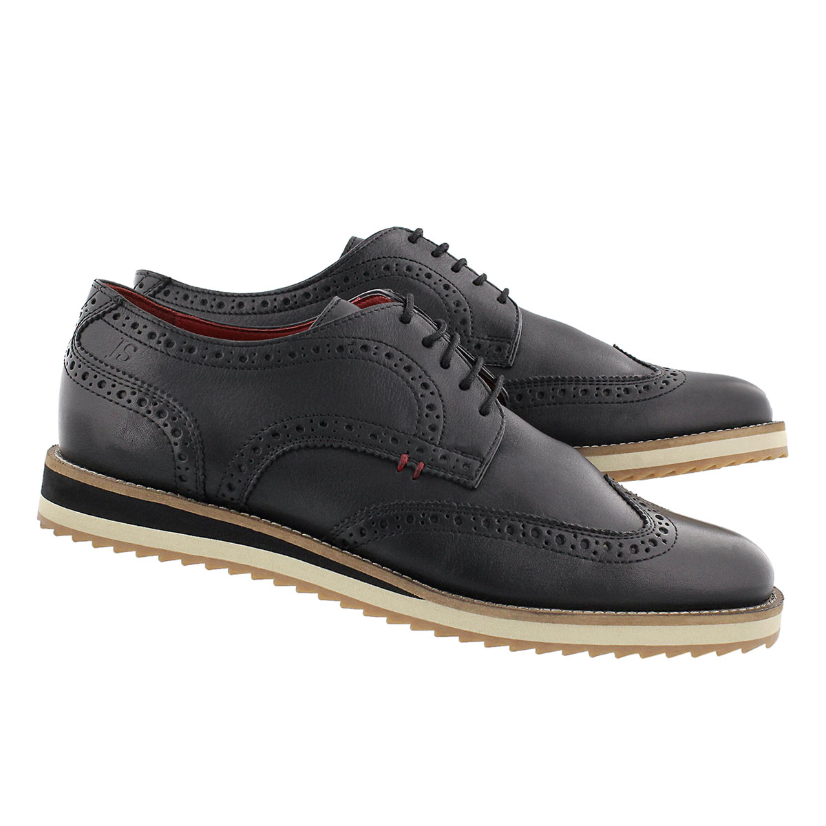 Mns Sven 01 black lthr casual oxford
