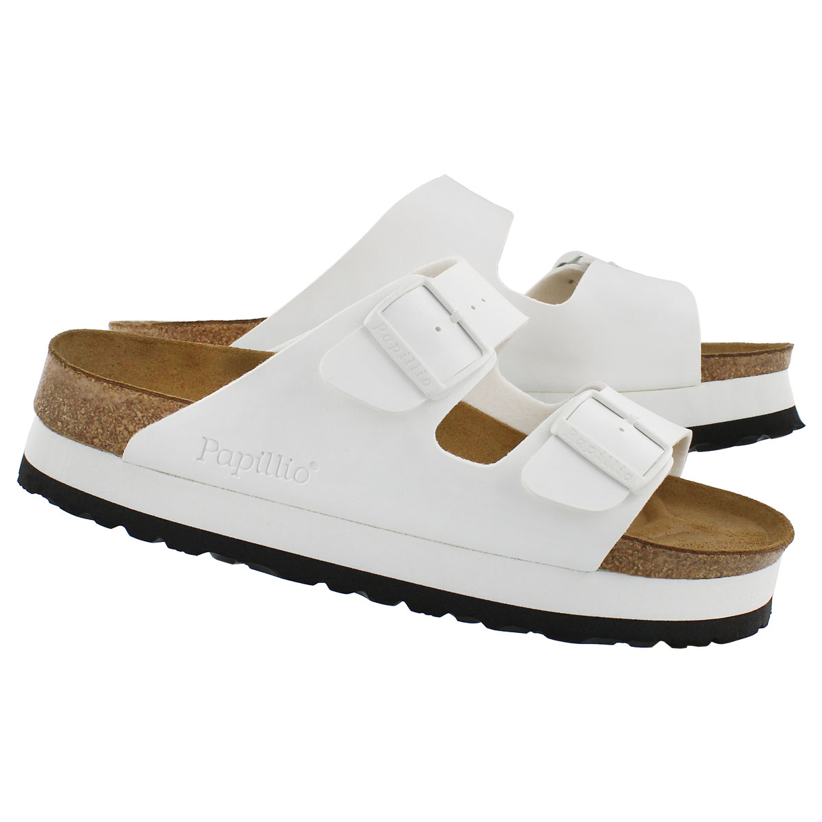 Lds Arizona Platform wht sandal - Narrow