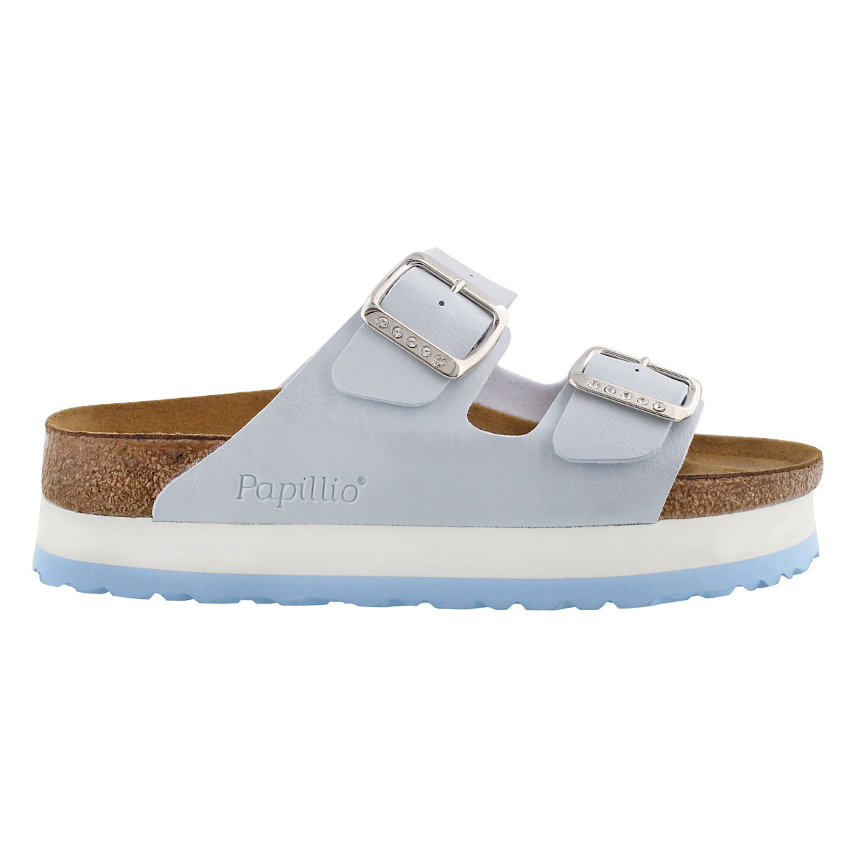 Lds Arizona blue platform sandal-Narrow