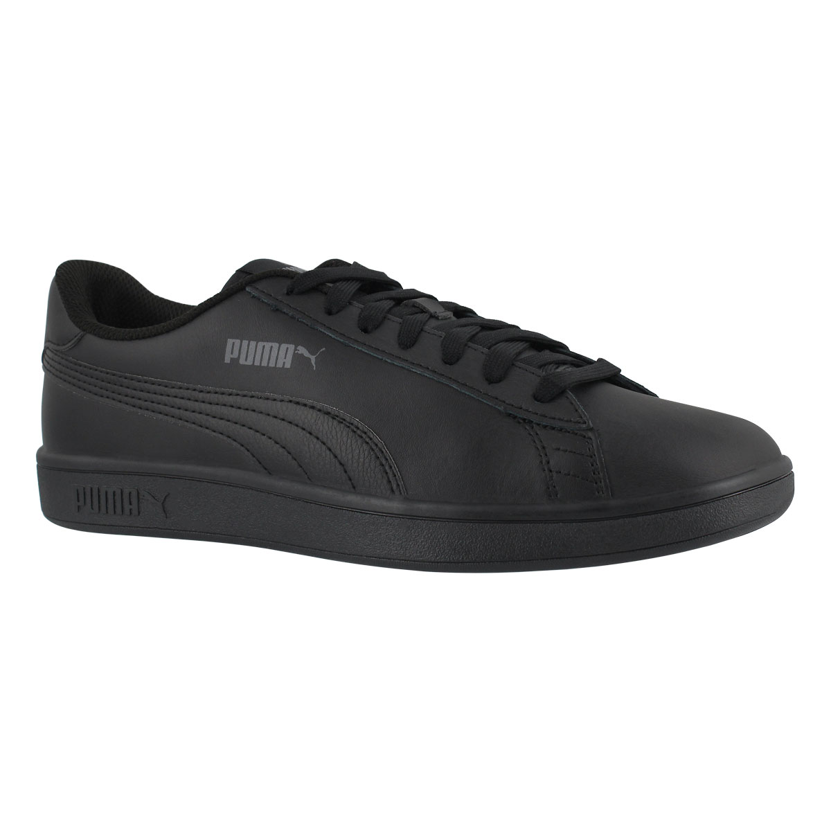 Mns Puma Smash v2 blk/blk lthr sneaker