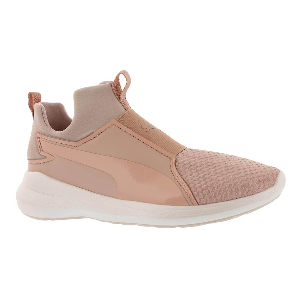 Lds Puma Rebel Mid peach sneaker