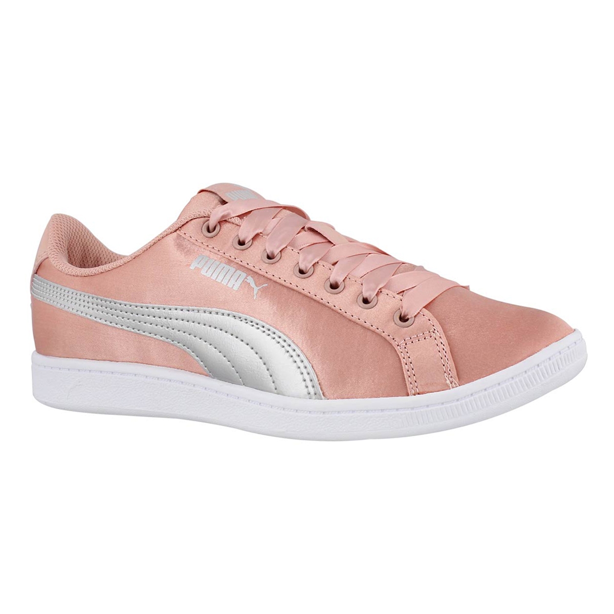 Women's PUMA VIKKY peach/silver sneakers