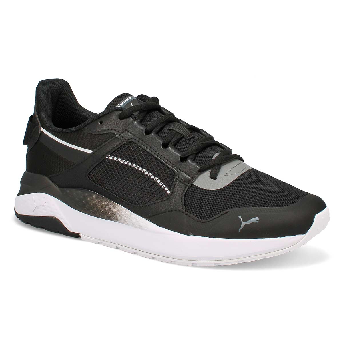 Puma Men's Anzarun Grid Sneaker - Black/White | SoftMoc.com