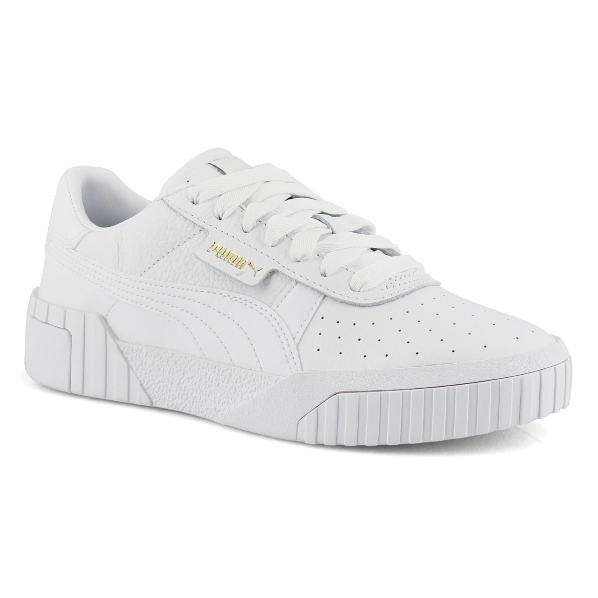 puma cali white patent