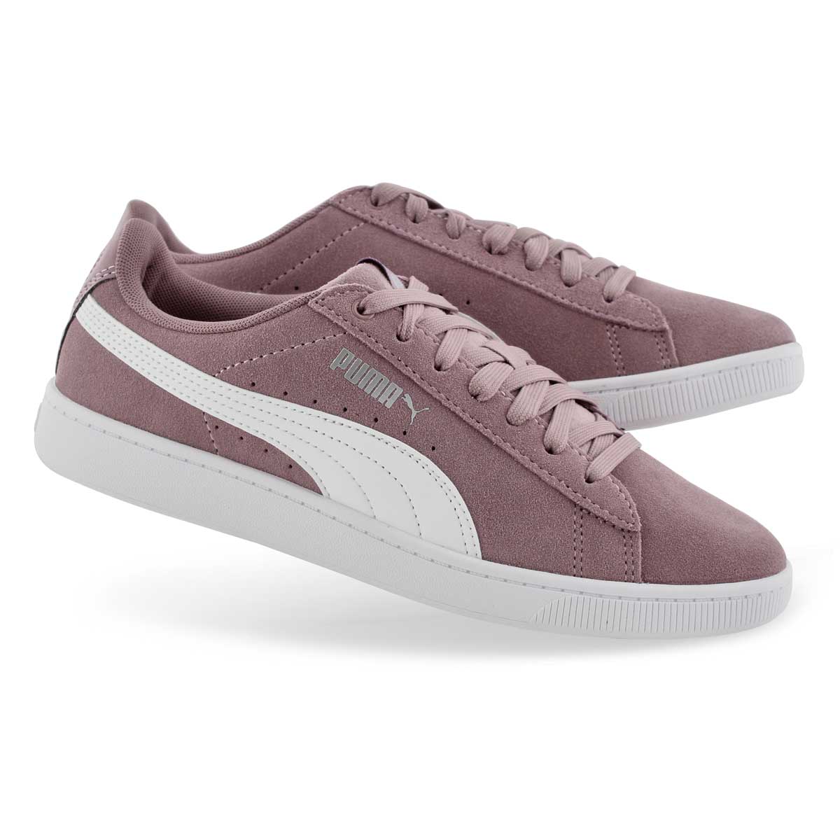 puma ladies vikky suede elderberry