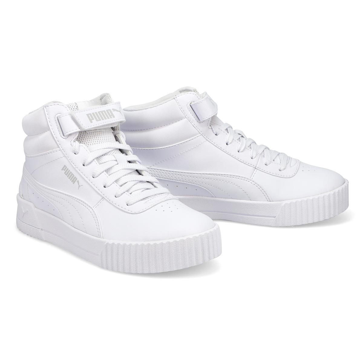 Puma Women's Carina Mid Sneaker - White | SoftMoc.com