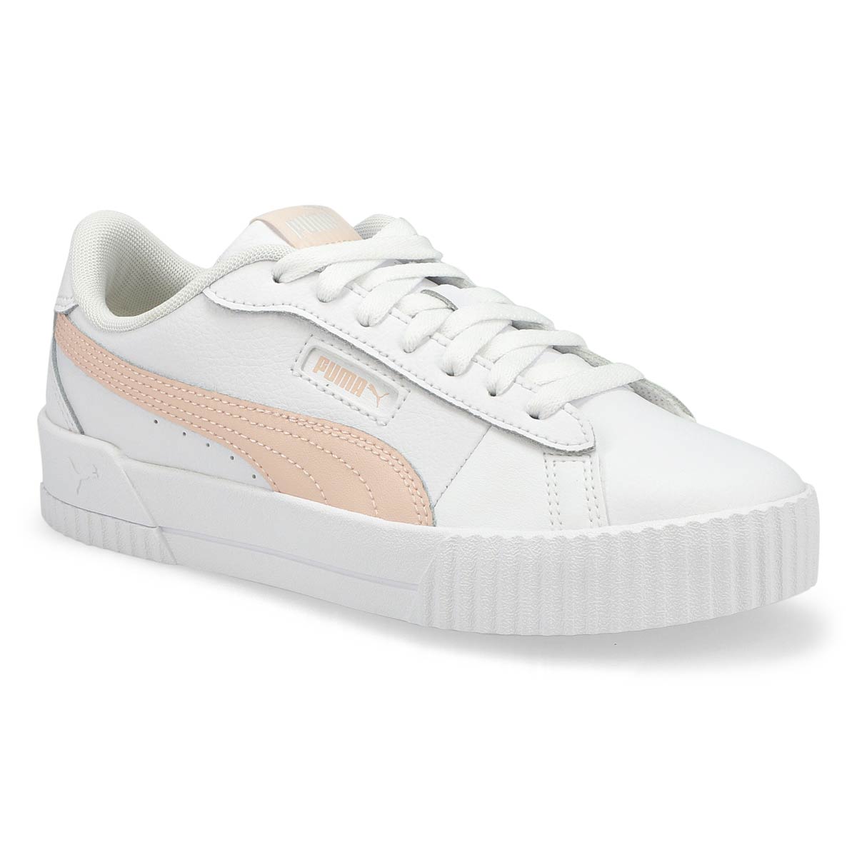 puma womens carina l trainers white glowing pink
