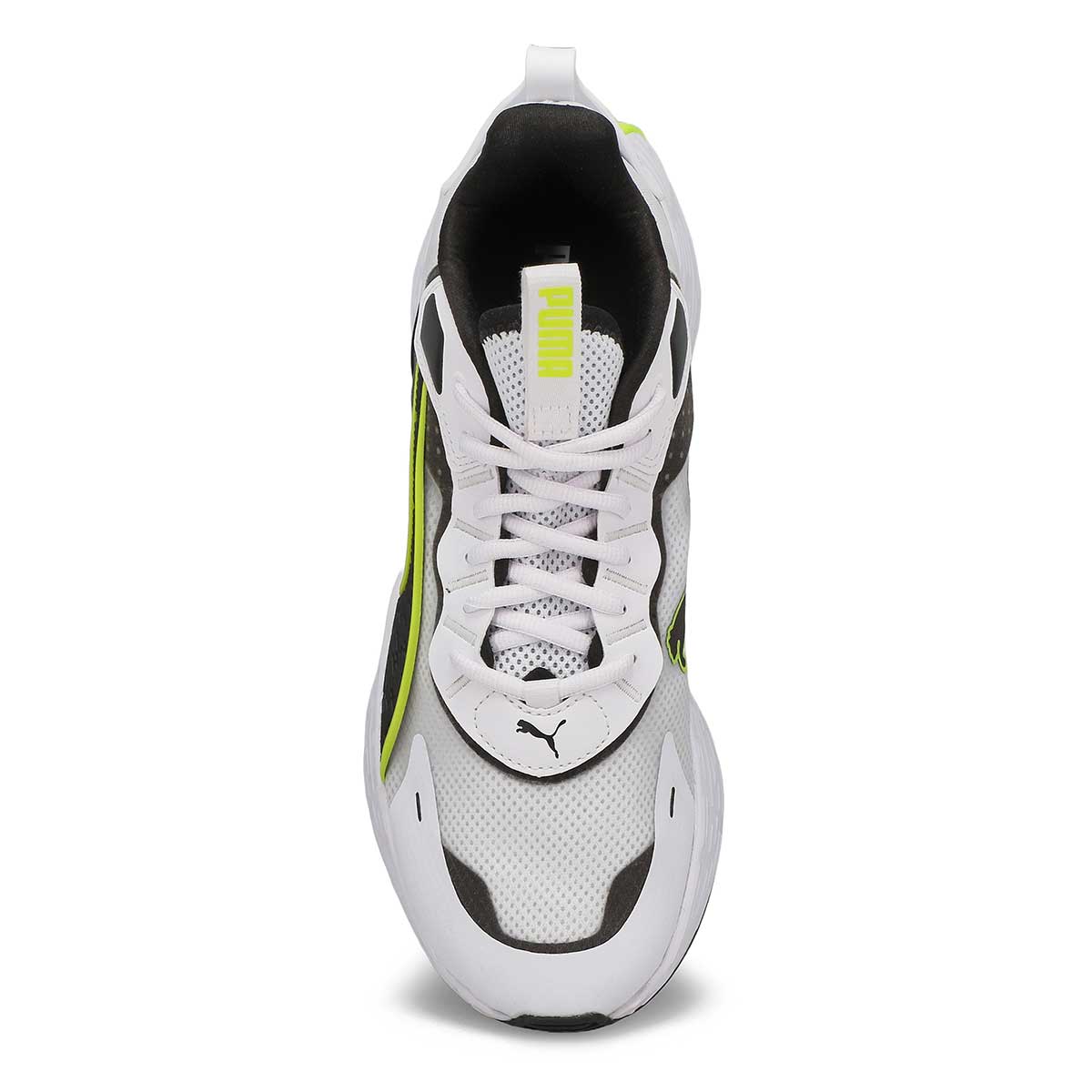 Mens Softride Sway Sneaker - White/Black/Lime