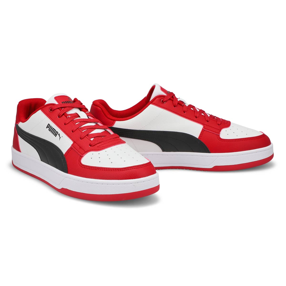 Mens Caven 2.0 Lace Up Sneaker - Red/White/Black