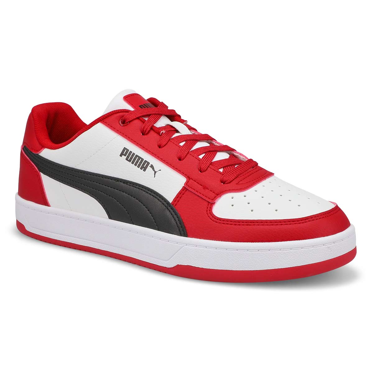 Mens Caven 2.0 Lace Up Sneaker - Red/White/Black