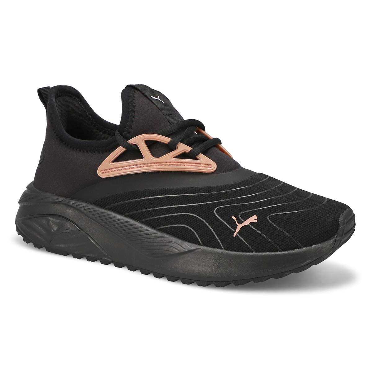 Womens Pacer Beauty Lace Up Sneaker - Black/Rose