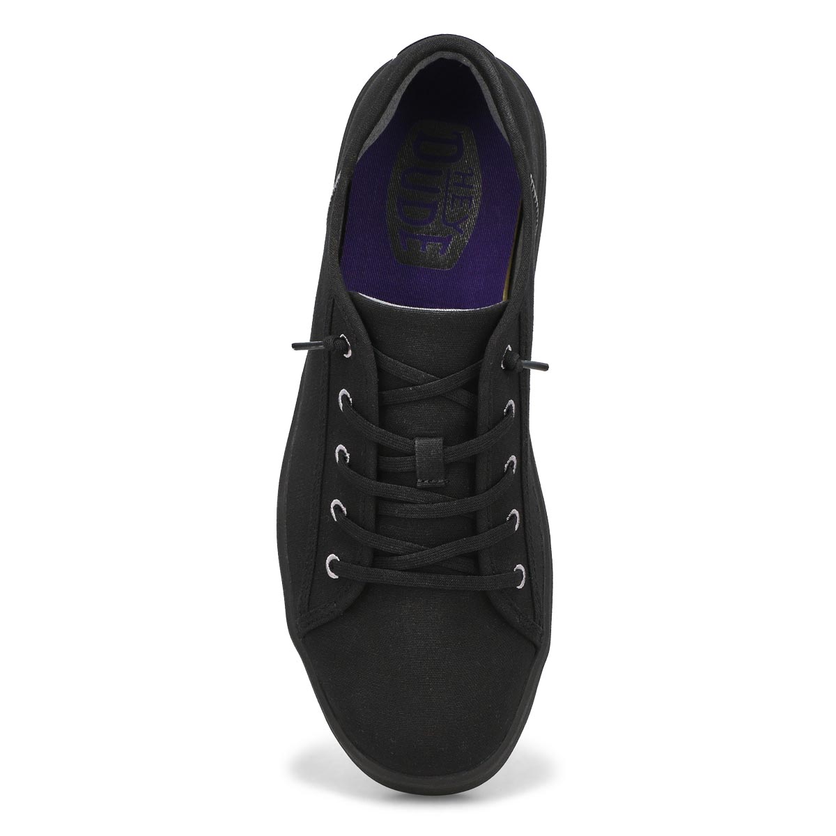 Mens Cody M Canvas Casual Sneaker - Black/Black