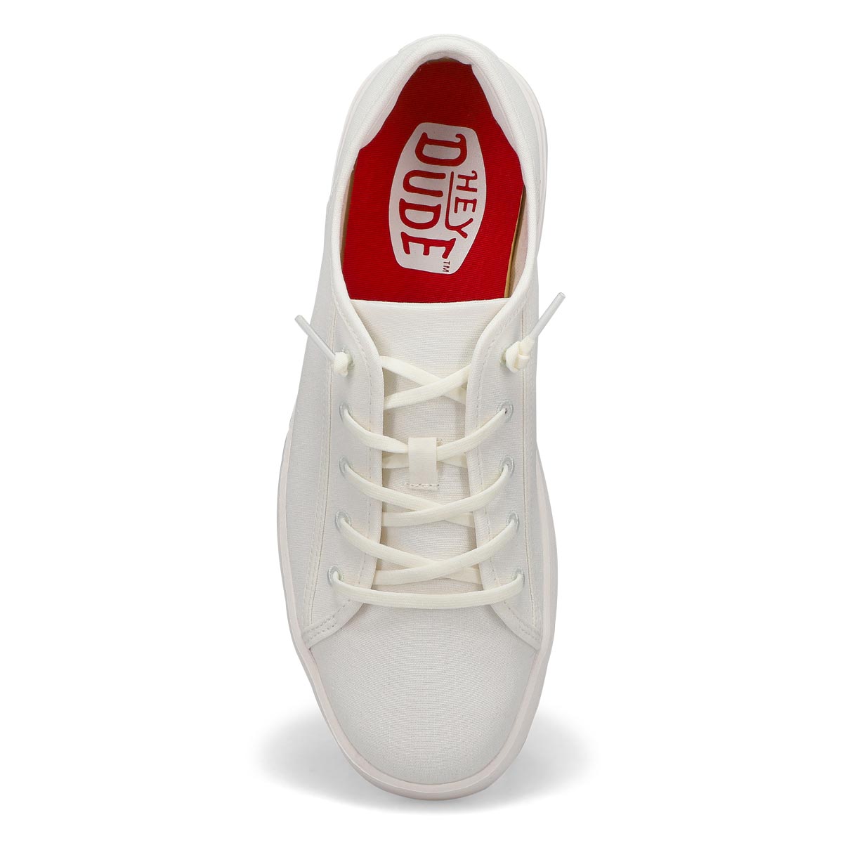 Mens Cody M Canvas Casual Sneaker - White/White