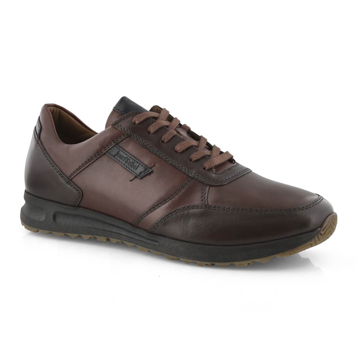 Mns Thaddeus 07 cognac lace up sneaker