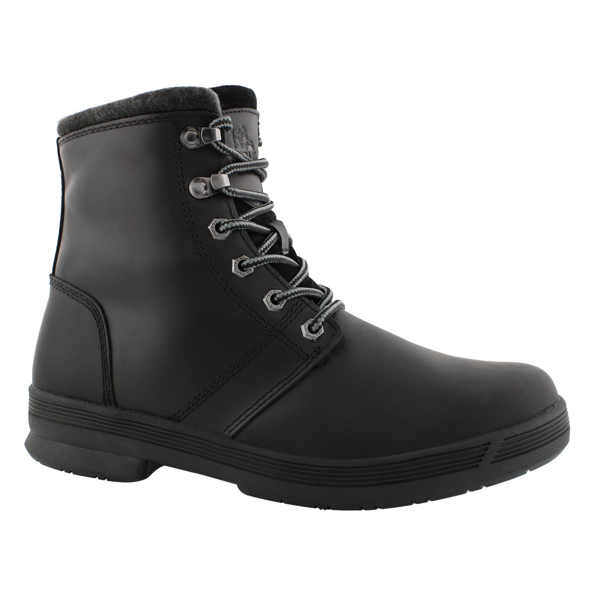 Mns Rhode II blk wp laceup winter boot