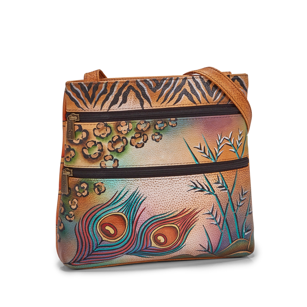 Women's PREMIUM PEACOCK SAFARI crossbody bag