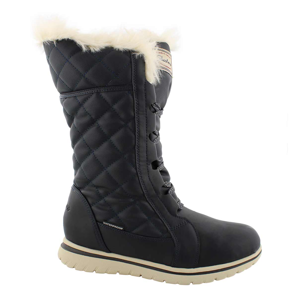 Lds Estate nvy tall laceup wtpf wntr bt