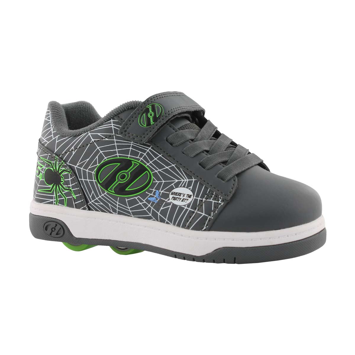 Bys Dual Up x2 gry/grn web skate sneaker