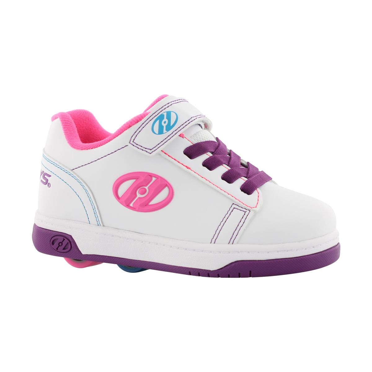 Grls Dual Up x2 wht/ppl/pk skate sneaker