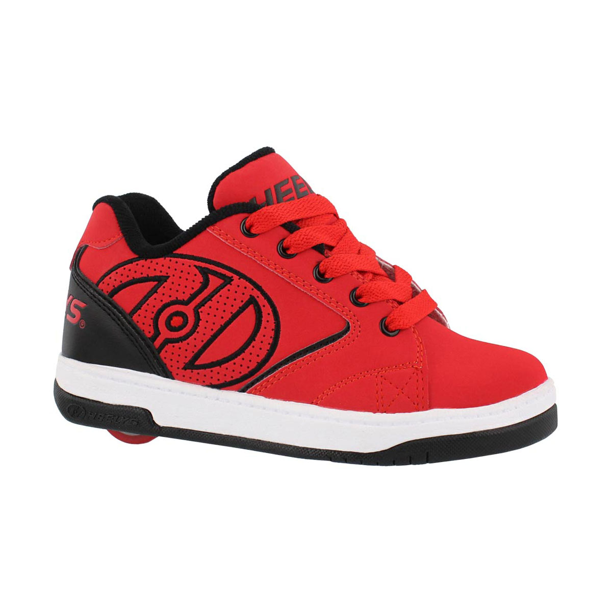 Boys' PROPEL 2.0 blk/red/wht skate sneakers