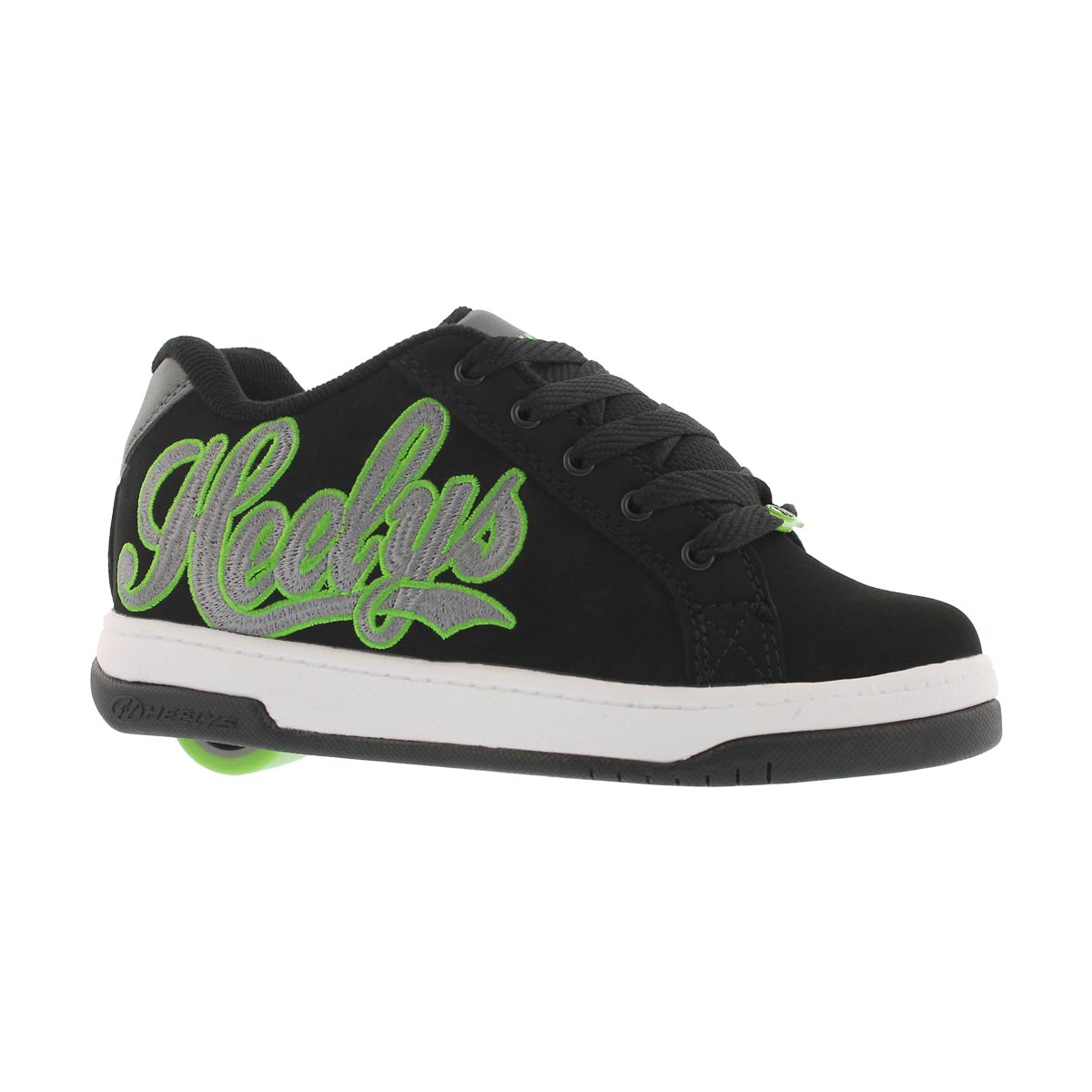 Boys' SPLIT black/charcoal /green skate sneakers