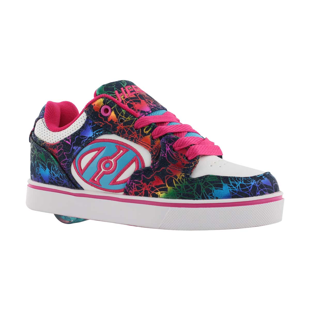 Grls Motion Plus wht/mlti skate sneaker