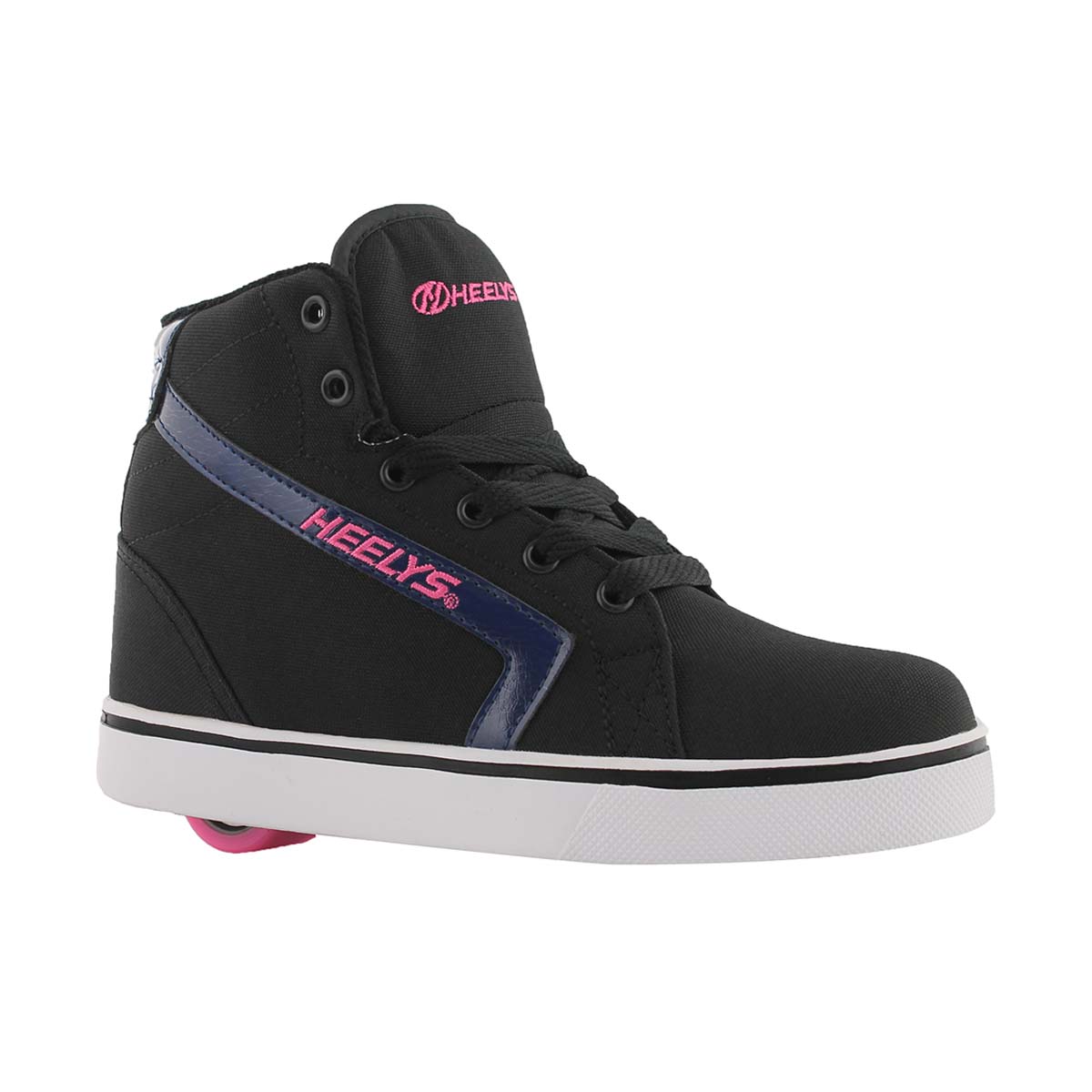 Grls Gr8r Hi blk/pnk skate sneaker