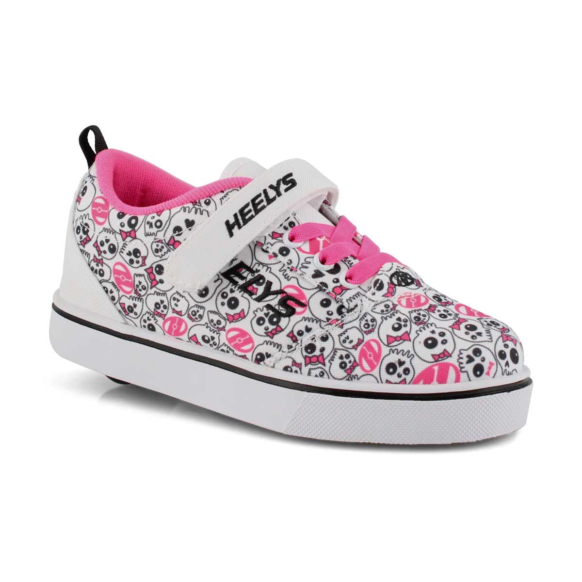 Grls Pro 20 X2 wt/bk/pk skulls skate snk