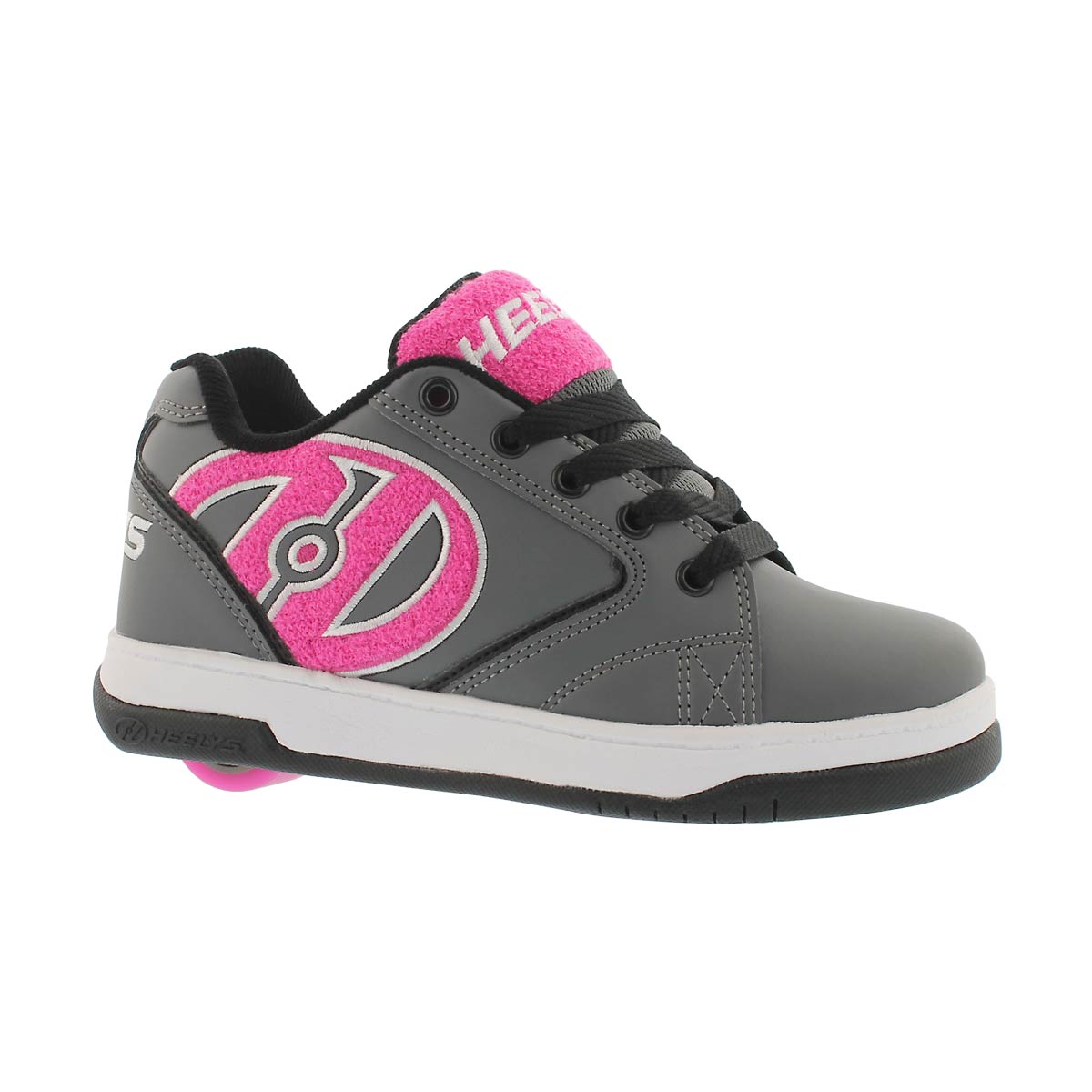 Girls' PROPEL TERRY grey/pink skate sneakers