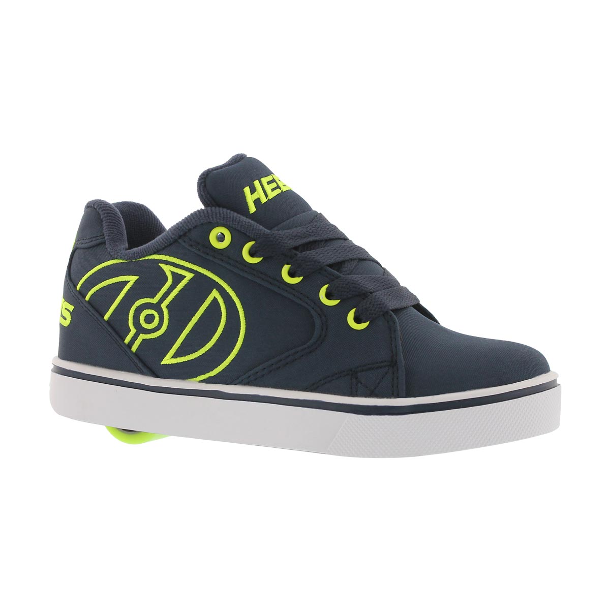 Boys' VOPEL navy/bright yellow skate sneakers