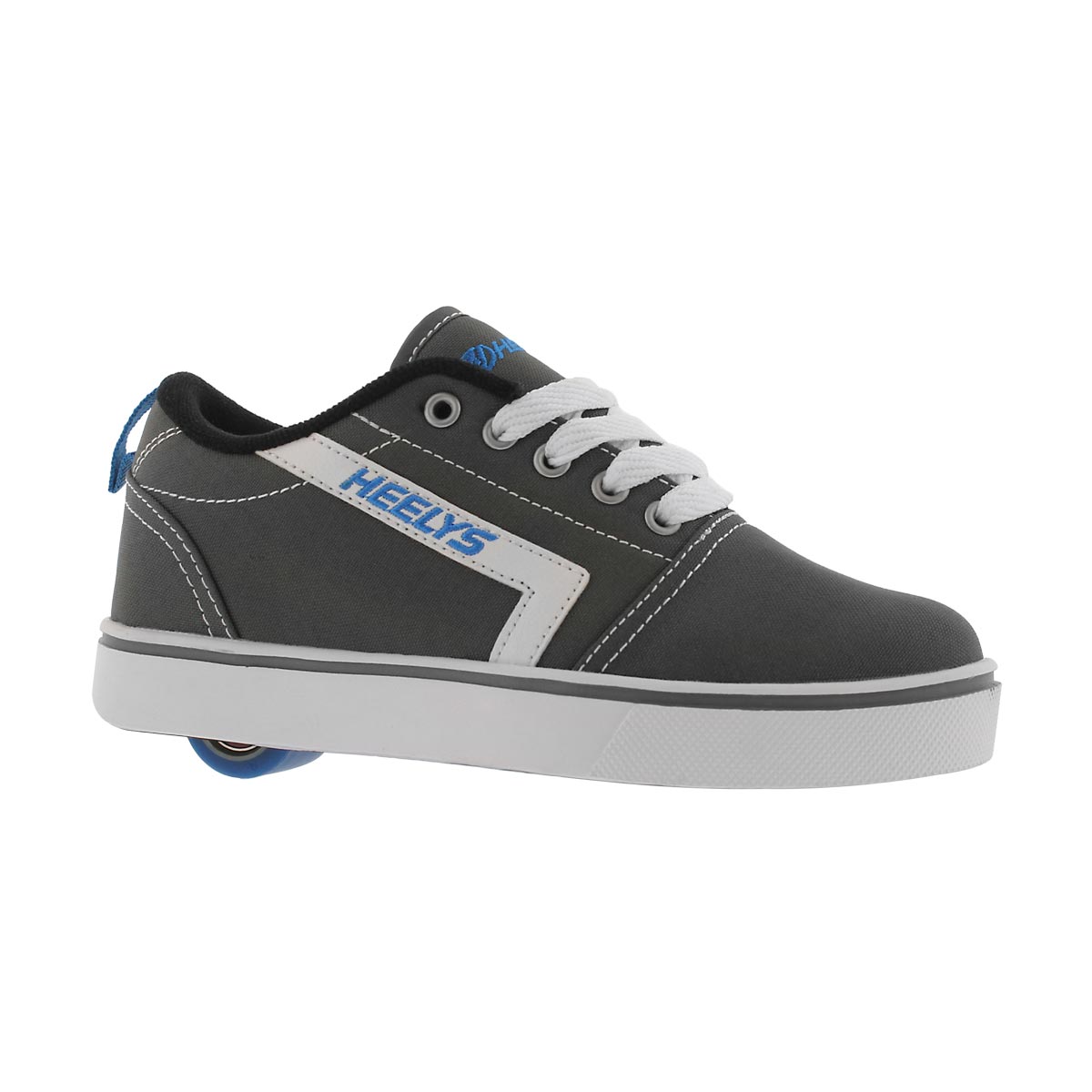 Boys' GR8 PRO grey/white/blue skate sneakers