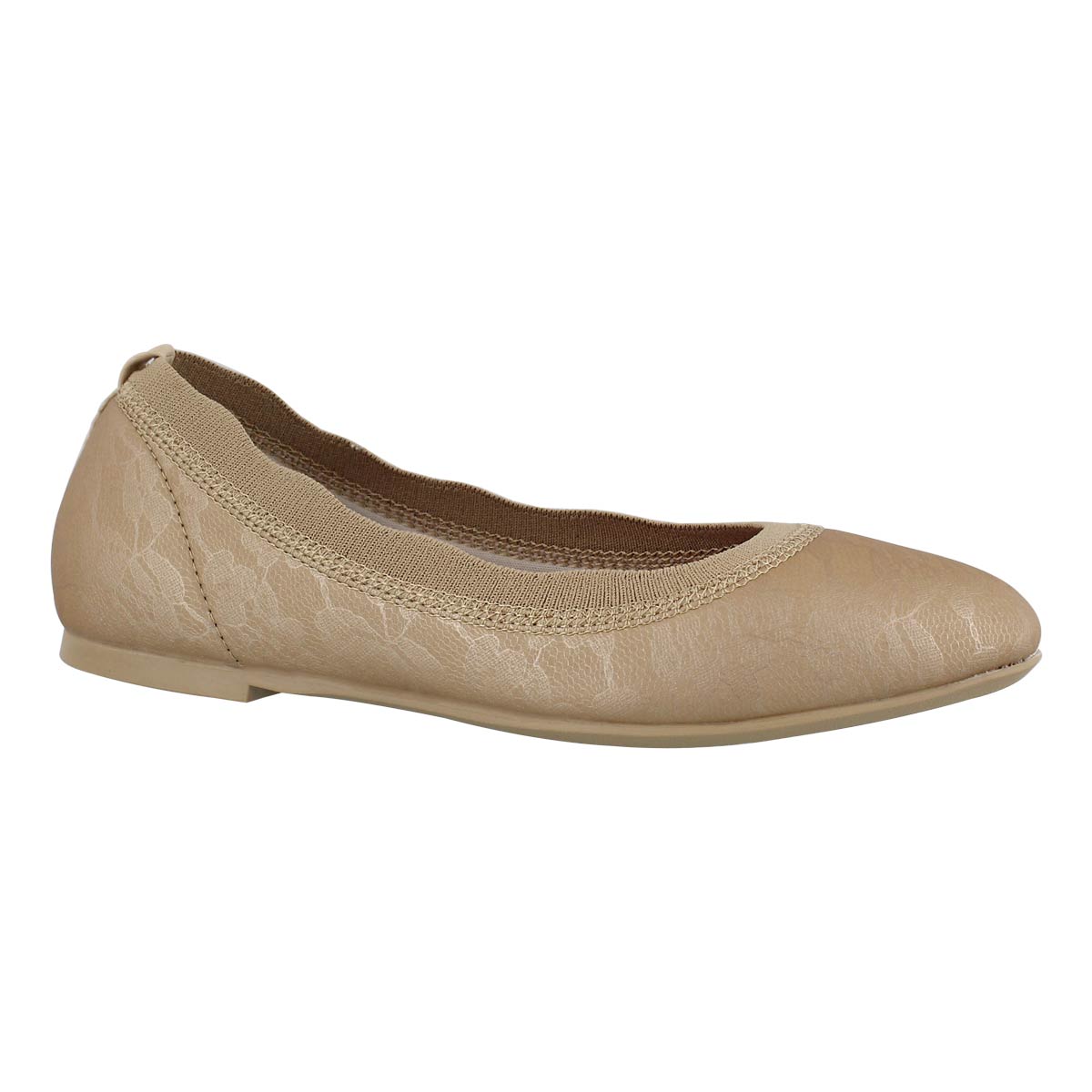 Lds Cleo Lace Place gold casual flat