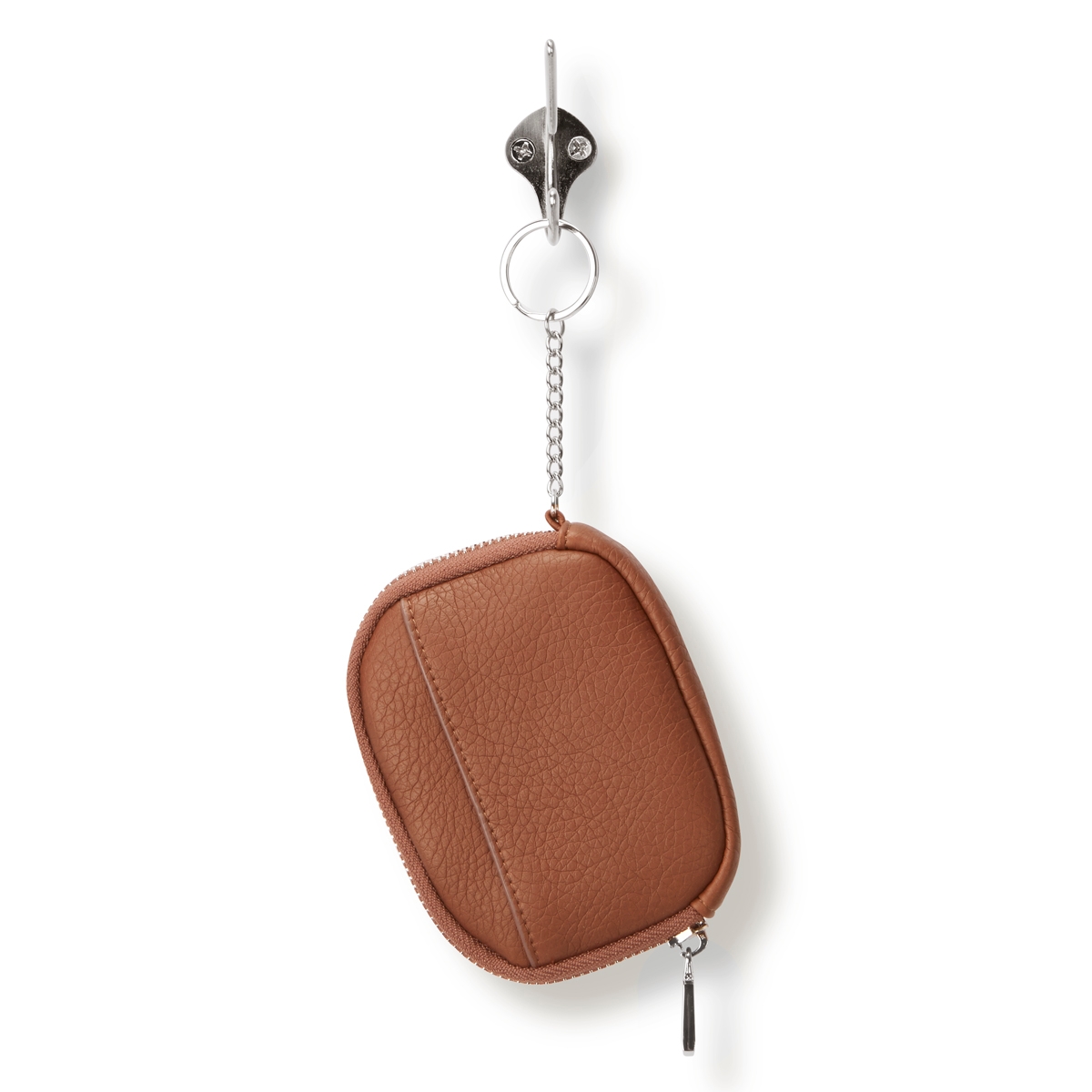 Lds cognac zip up wallet