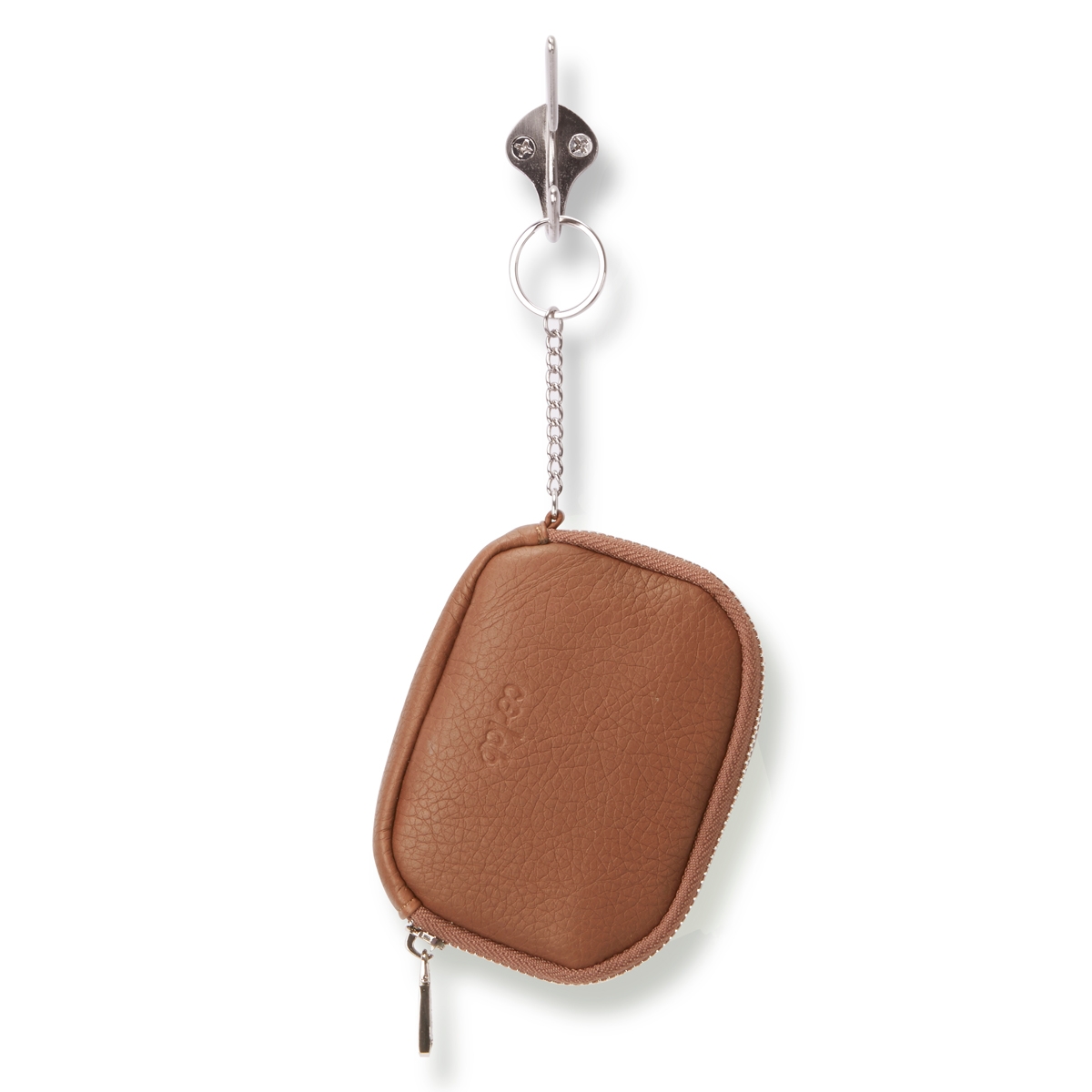 Lds cognac zip up wallet