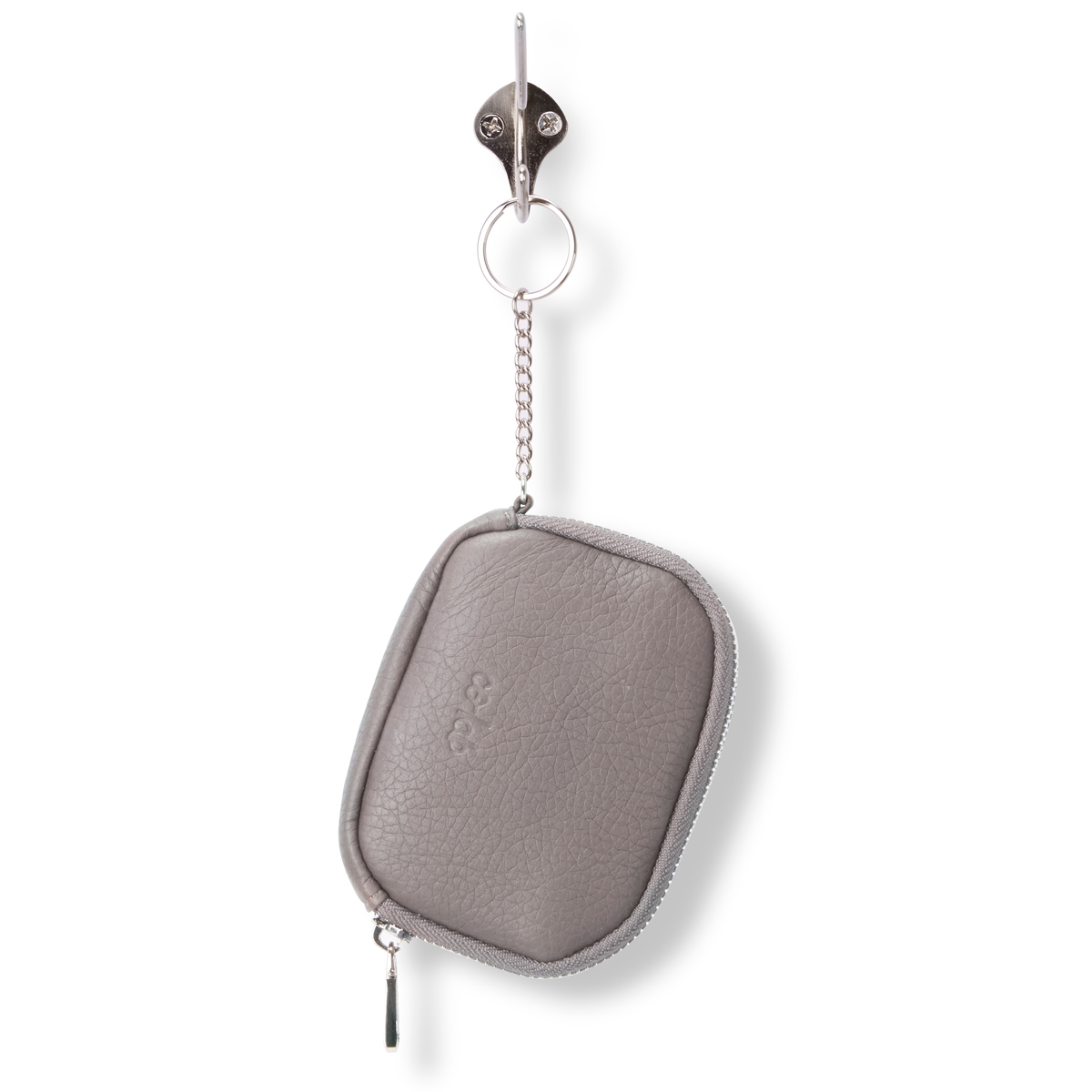 Lds 4888 grey zip up wallet