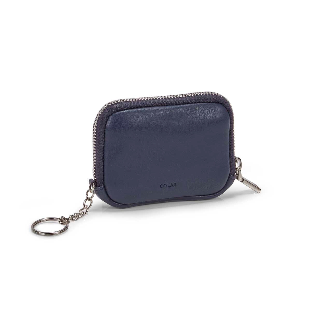 Women's ESSENTIALS ink blue zip up wallet