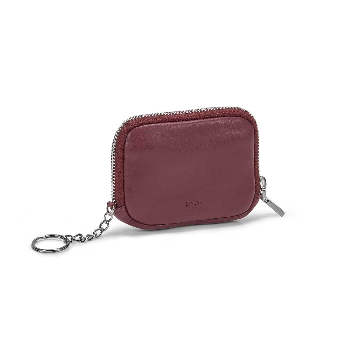 Women's ESSENTIALS plum zip up wallet