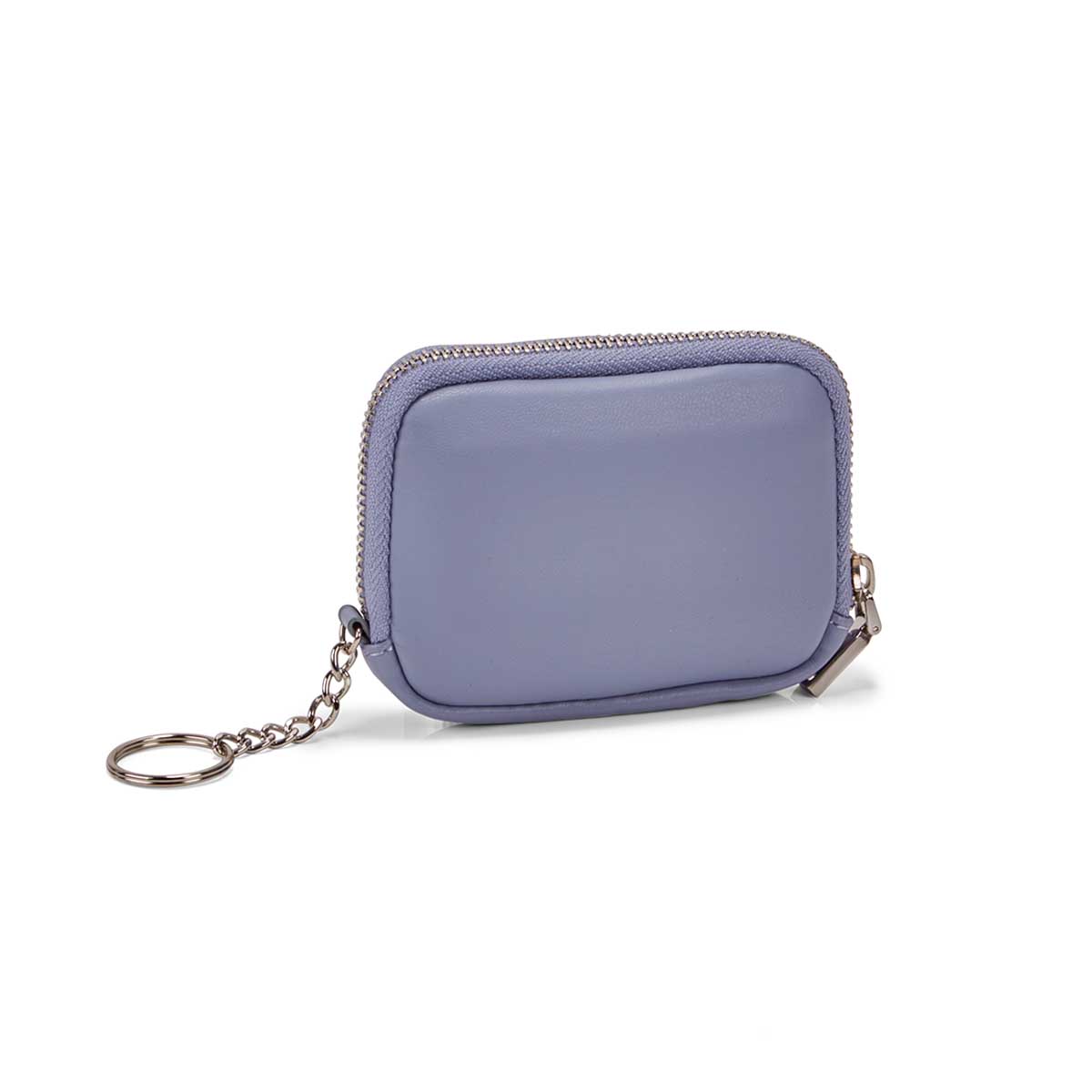 Women's periwinkle zip up wallet