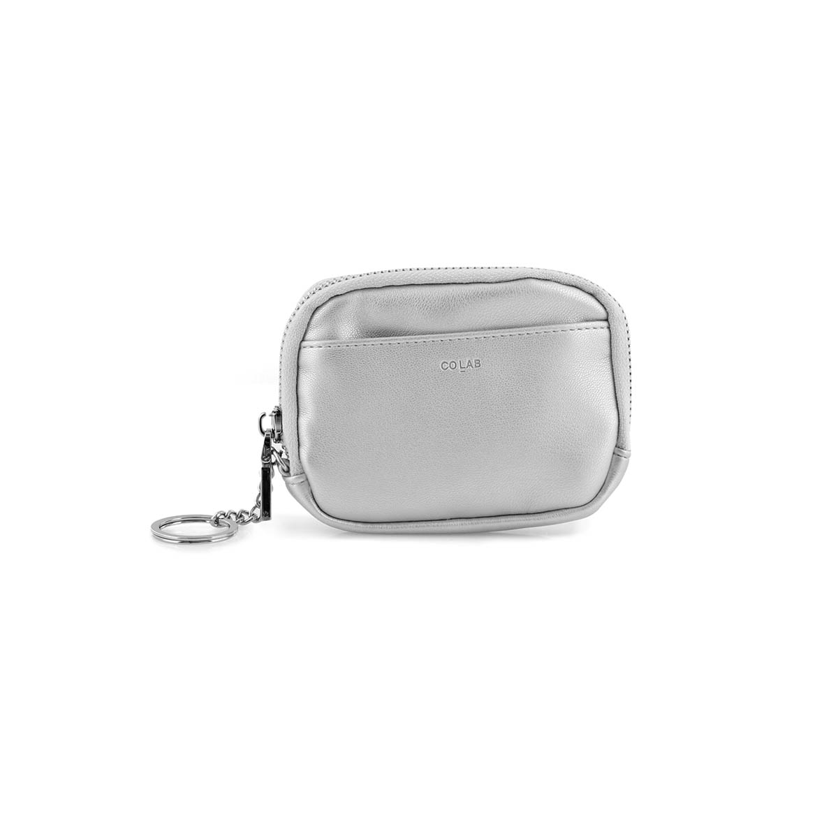 Lds silver zip up wallet