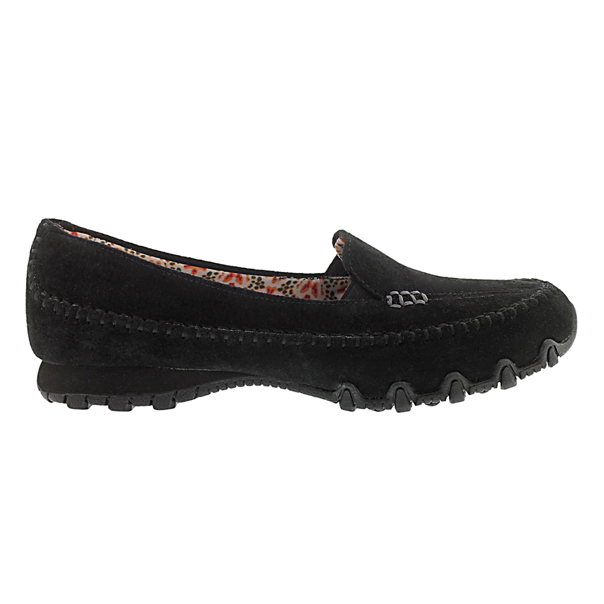 Lds Bikers Pedestrian blk slip on moc