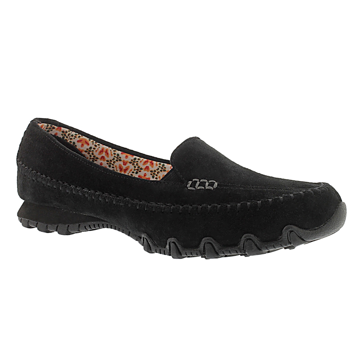 Lds Bikers Pedestrian blk slip on moc