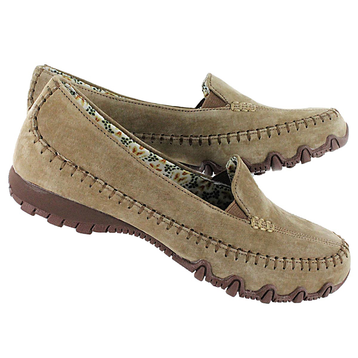 Lds Bikers Pedestrian brn slip on moc