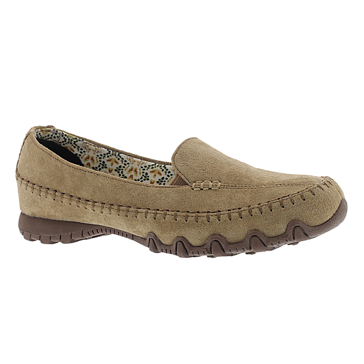 Lds Bikers Pedestrian brn slip on moc