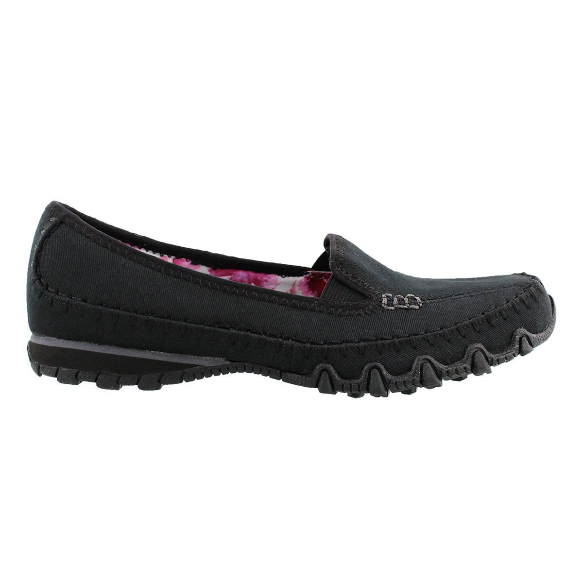 Lds Jaywalk black slip on casual shoe