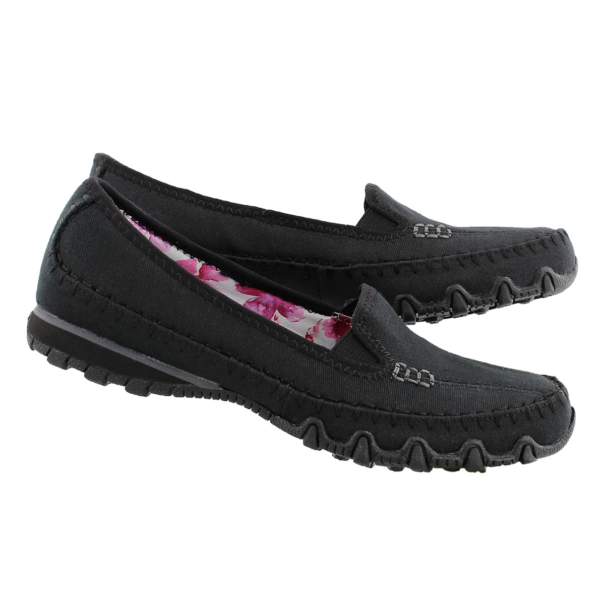 Lds Jaywalk black slip on casual shoe