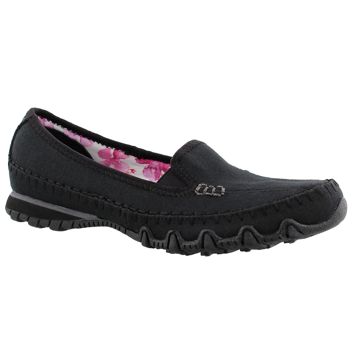 Lds Jaywalk black slip on casual shoe