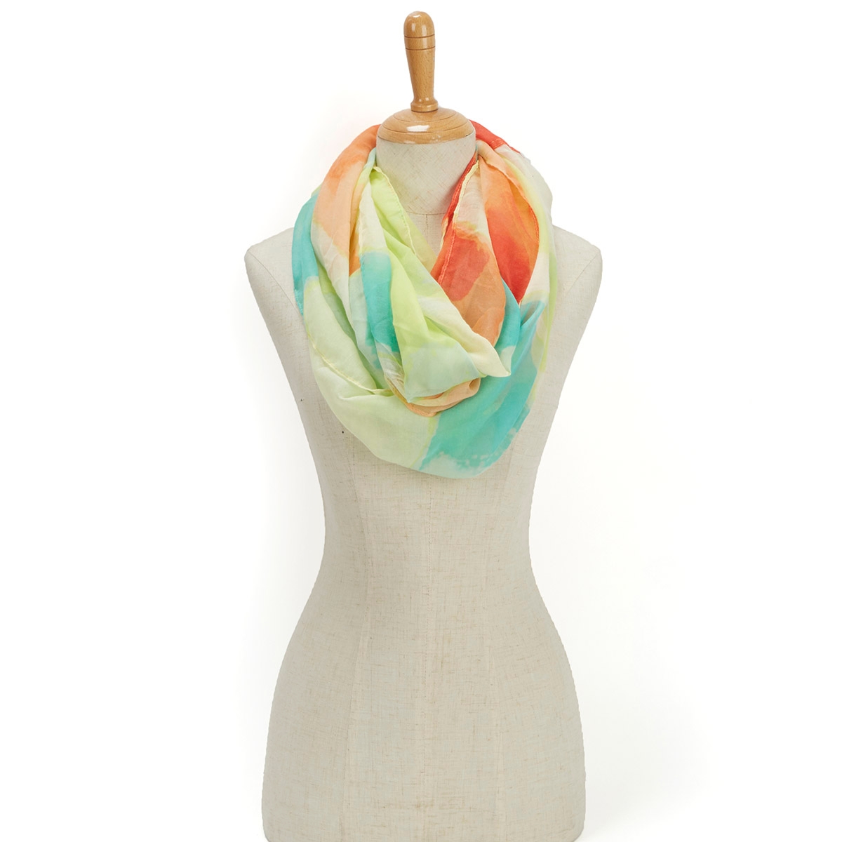 Women's PARADISE LOST SWIRL LOOP lemon scarf